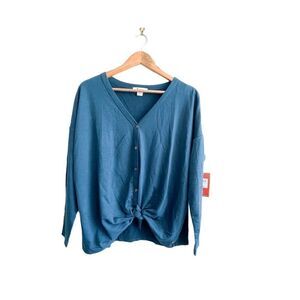 Ripzone Cardigan Vista Knit Button Legion Blue Long Sleeve Sweater Women's S NWT